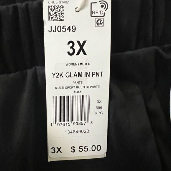 Adidas Plus Y2K Glam Velour Wide-Leg Track Pants- Size 3X - Picture 7 of 11